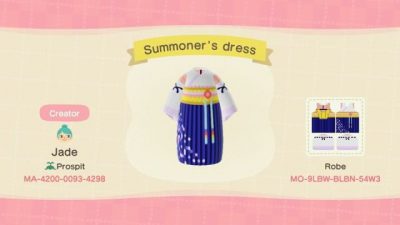 ACNL QR Codes hiboudeluxe:

some final fantasy outfits I made. Tifa’s is a…