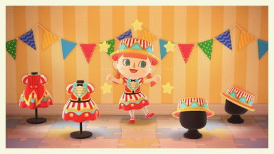 ACNH QR Codes qr-closet:circus outfit from pocket camp ✨
