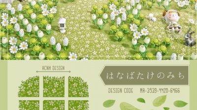 ACNH QR Codes crossingdesigns:meadow path ✿ by mori_pt5 on twt