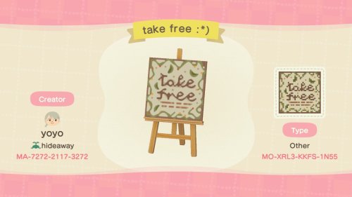 1663705828 176 ACNH QR Codes take free sign ✿ by show223085 on twt