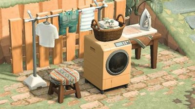 ACNH Codes A tiny, communal laundry area for my villagers. by  Mawbvbarmy