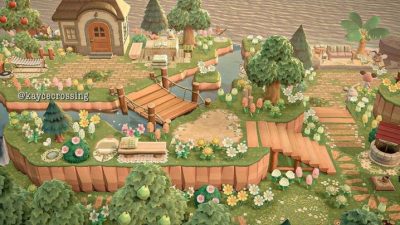 ACNH Codes Animal Crossing – Island Ideas에 있는 Frederikke Gludsted님의 핀 | 풍경 디자인, 동물 집, 야외 by  jackieleir