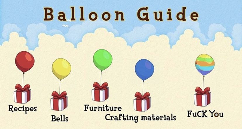 ACNH Codes Balloon guide by heyitsleashh