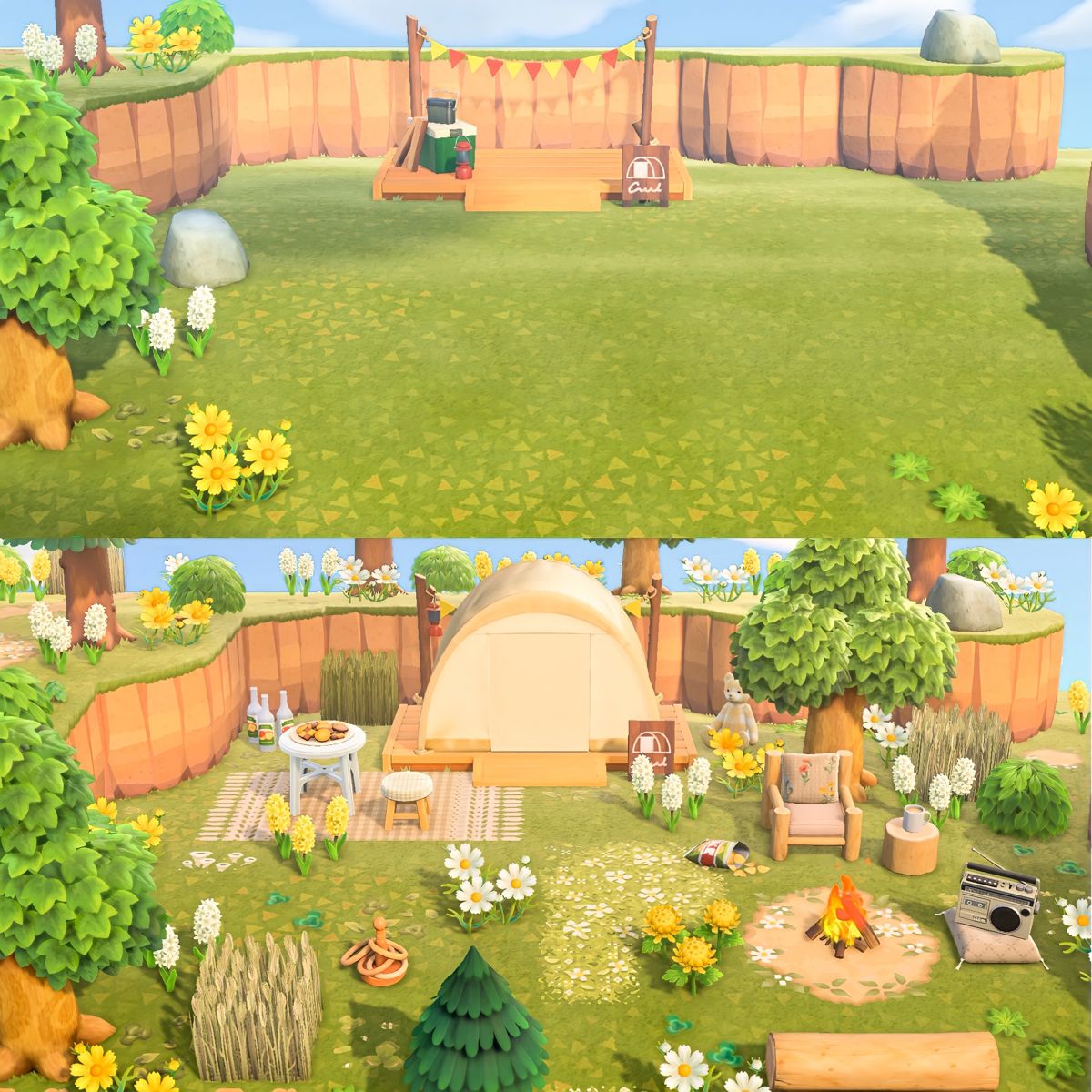 ACNH Codes Springcore campsite Animal Crossing New Horizons by annettekari5