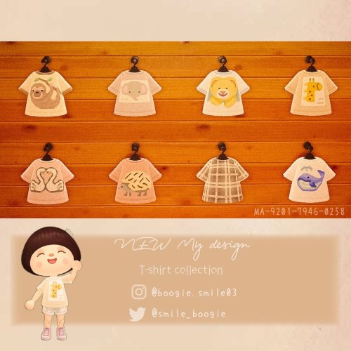 ACNH QR Codes animal tees ✿ by smile boogie on twt