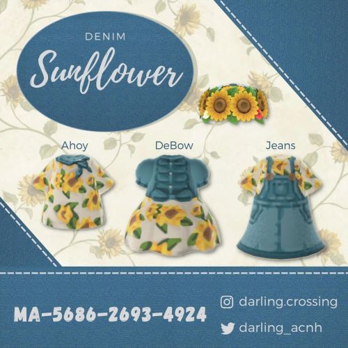 ACNH QR Codes sunflower collection ✿ ✿ by darlingcrossing on ig