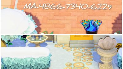 Animal Crossing: Added exterior corner designs to my shoveled path overlay. Find everything under my creator code MA-4866-7340-6229 🤗