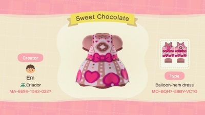 Animal Crossing: An early Valentines day dress! Hope you all like it!