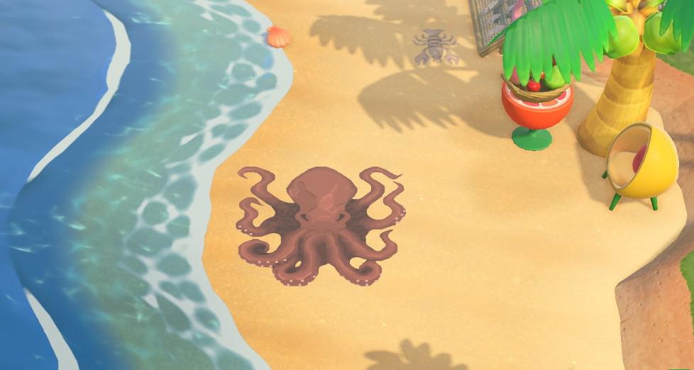 Animal Crossing An octopus I made Its four design slots