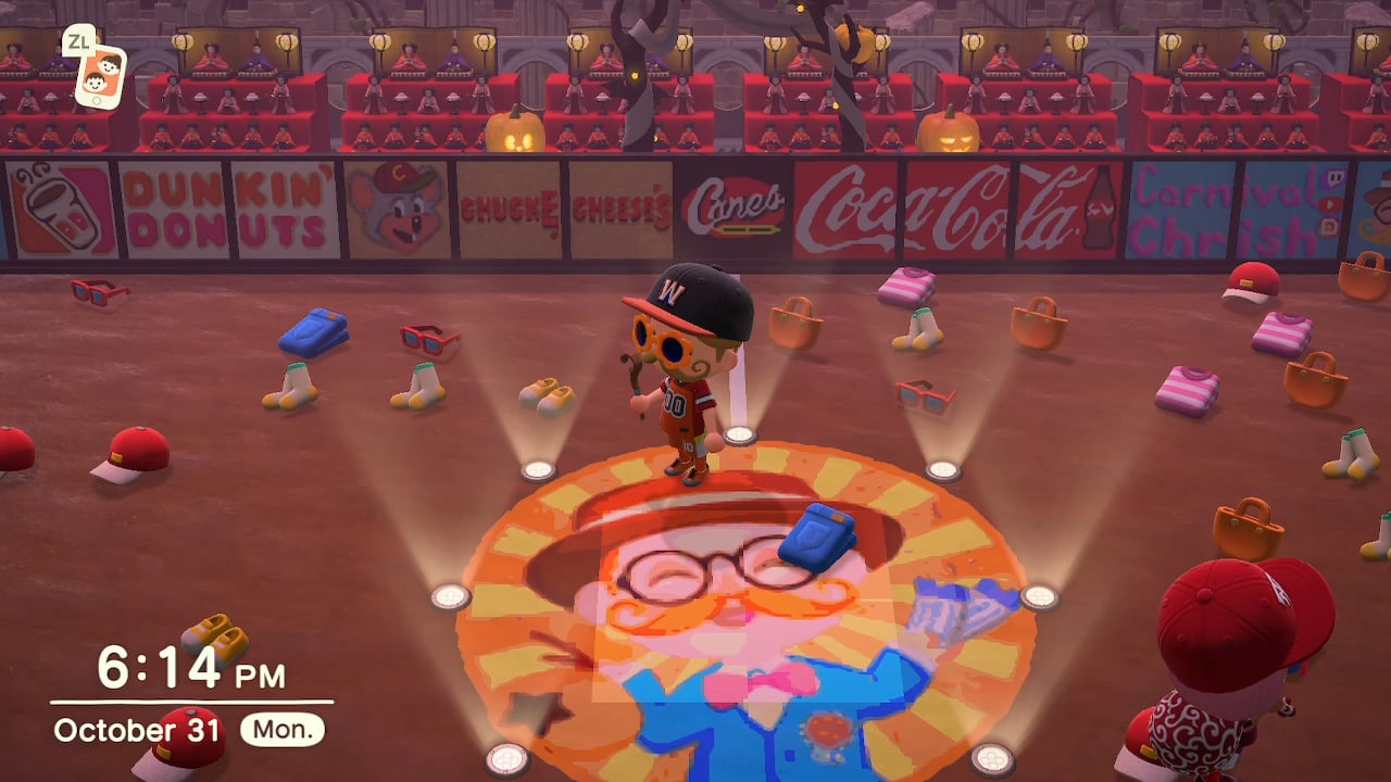 Animal Crossing Costume Quest in the Minigame Arena