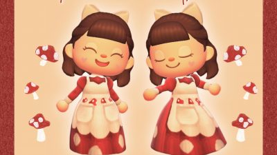 Animal Crossing: Cute little mushroom apron 🥰🍄✨