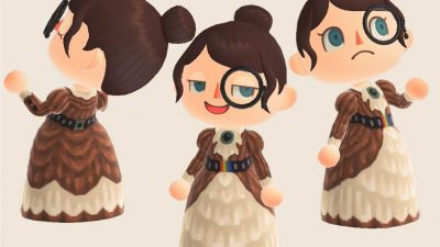 Animal Crossing: Designed the Vintage Paparazzi Dress inspired by Instagram Icon 2010-2016. Enjoy to Capture! TYSM. 🤎📸