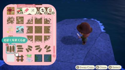 Animal Crossing: Does anyone know the wood path code for the missing spot? I accidentally deleted it :(
