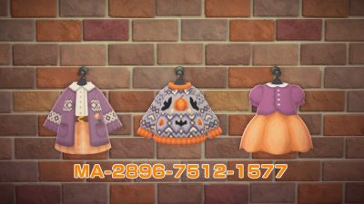Animal Crossing: Here are some autumnal clothes I made!
