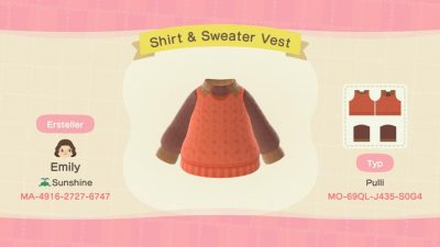 Animal Crossing: I just started creating my own designs. I own a hoodie like that in real life. Feel free to use :)