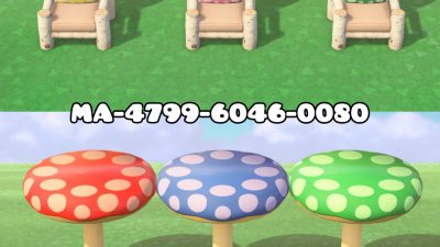 Animal Crossing: I made a pattern to match the Mario Mushroom Platforms!