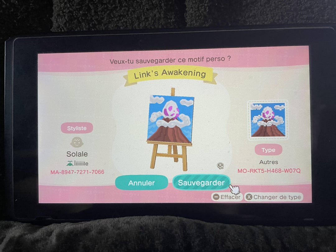 Animal Crossing Links Awakening designs I made