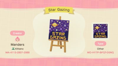 Animal Crossing: My Stargazing Sign!