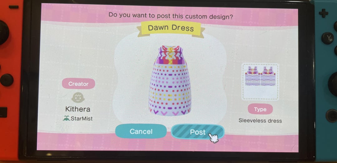 Animal Crossing My Two New ACNH custom design dresses