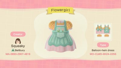 Animal Crossing: My first (finished) dress design!