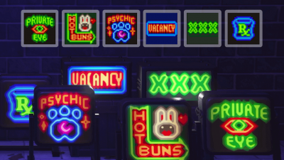 Animal Crossing: Neon signs! For alleys, dives, and other shady parts of town 🚨🚦🚧
