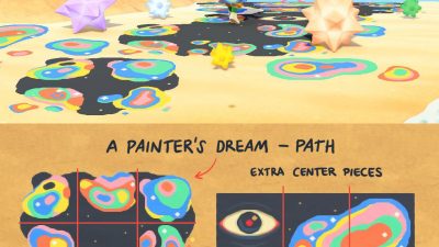 Animal Crossing: Paint spill path!
