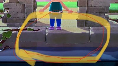 Animal Crossing: Possible to customize the edge of tile like in this image taken from the happy home paradise pond?