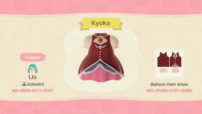 Animal Crossing: Sakura Kyoko Dress (from madoka magica)
