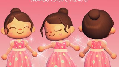 Animal Crossing: Sparkly pink dress made to look and feel like a dream! Comes in three sheer colors to match all skin tones 😊💖