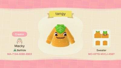 Animal Crossing: continuation of my villager sweater series, here’s tangy per request!