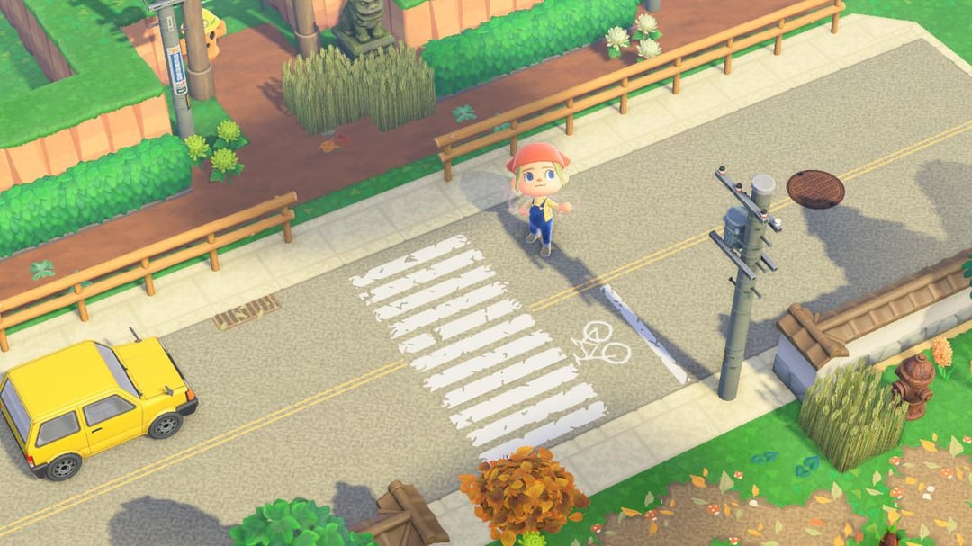 Animal Crossing heres a road I designed feel free to