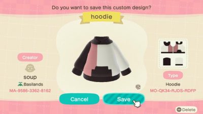 Animal Crossing: my first two hoodies i made