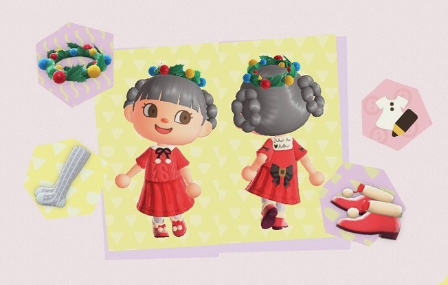 OOTD Trimming the tree Dress by HarrisonQ MA 2605 5080 1344 AnimalCrossing