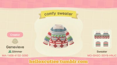 ACNH QR A collection of cozy sweaters, enjoy!