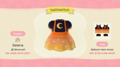 ACNH QR Codes catnippackets:
I made some Halloween dresses!!