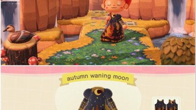 ACNH QR Codes qr-closet:autumn waning moon gown 🌙