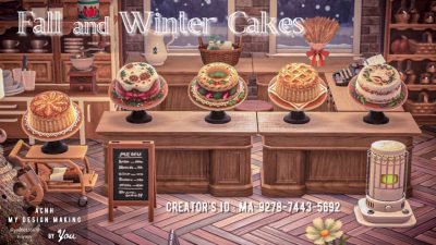 ACNH QR Codes qr-closet:

fall & winter cakes 🍰