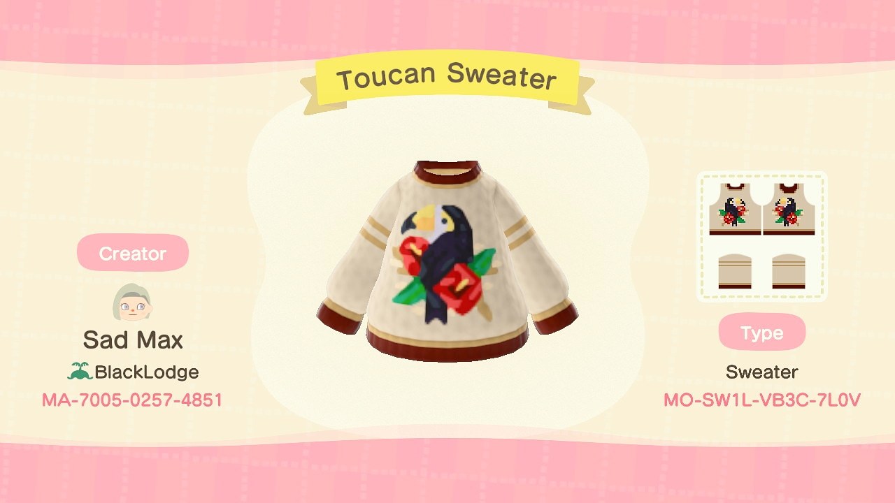qr-closet:toucan sweater ✨