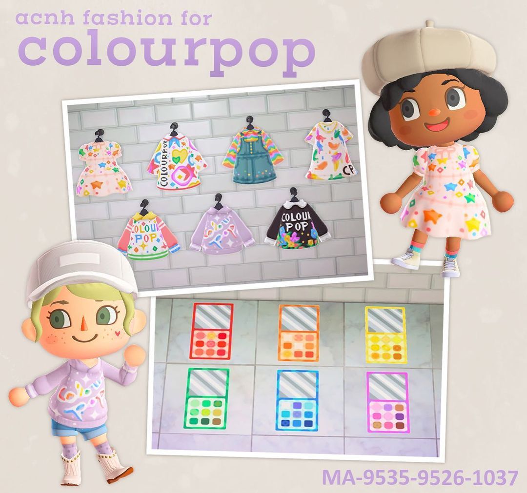 qr-closet:colourpop-inspired clothing & makeup palette...