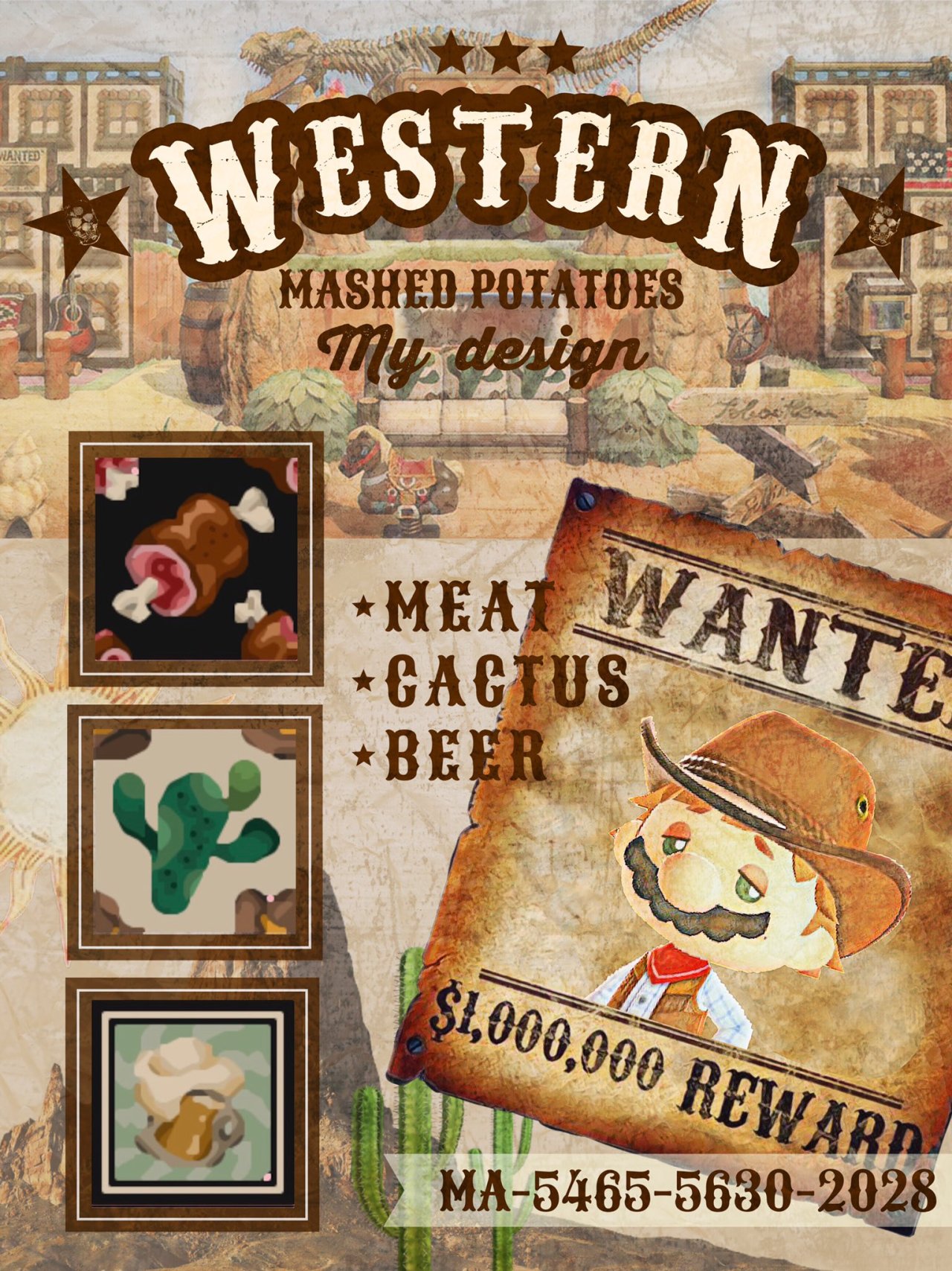 qr-closet:western fabrics - meat, cactus, & beer ✨