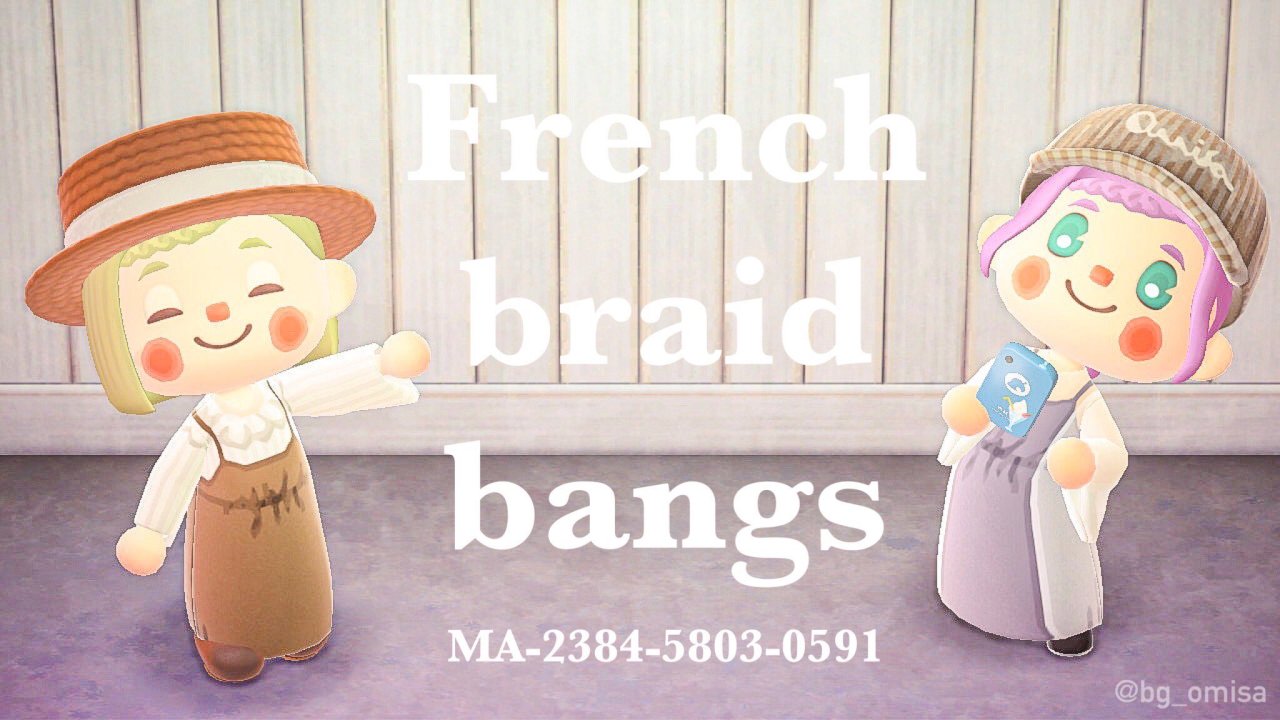 qr-closet:french braid bangs ✨