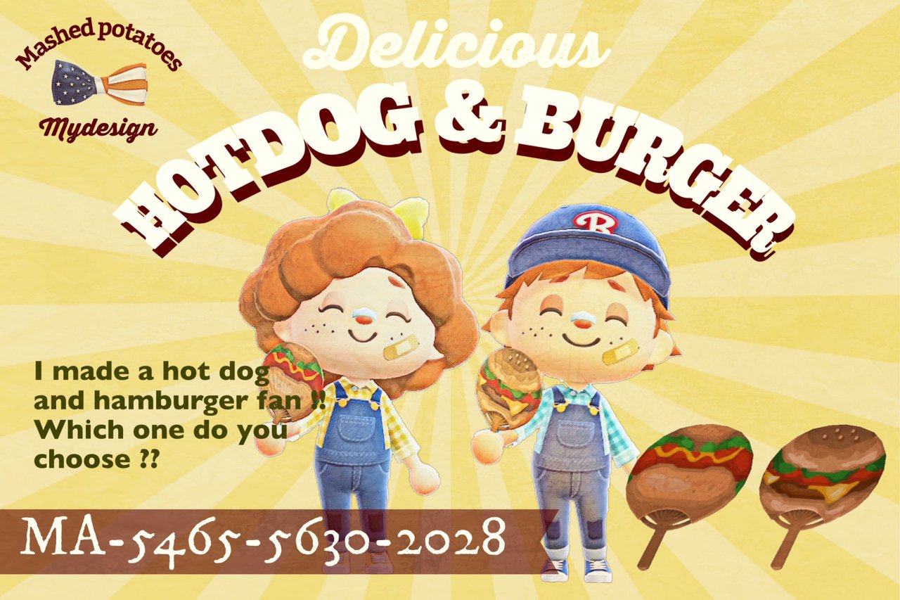 qr-closet:

hot dog & burger fans ✨