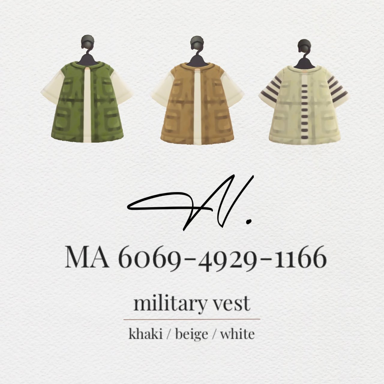 military vest ✿ by n__mori16 on twt