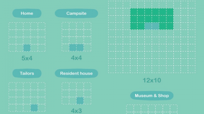 ACNH Codes Animal Crossing New Horizons Building Plot Sizes: ACNH House, Shop, Tailor, Museum, Campsite Exterior Dimensions by  devmillr96