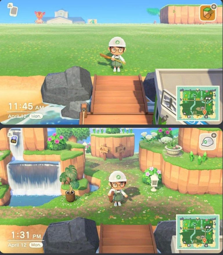 ACNH Codes I’m working on flattening my island currently. (It’s so much work but also very satisfying) Here’s the first part of my re-do: my entrance ? hope you like it by  towngeorge85