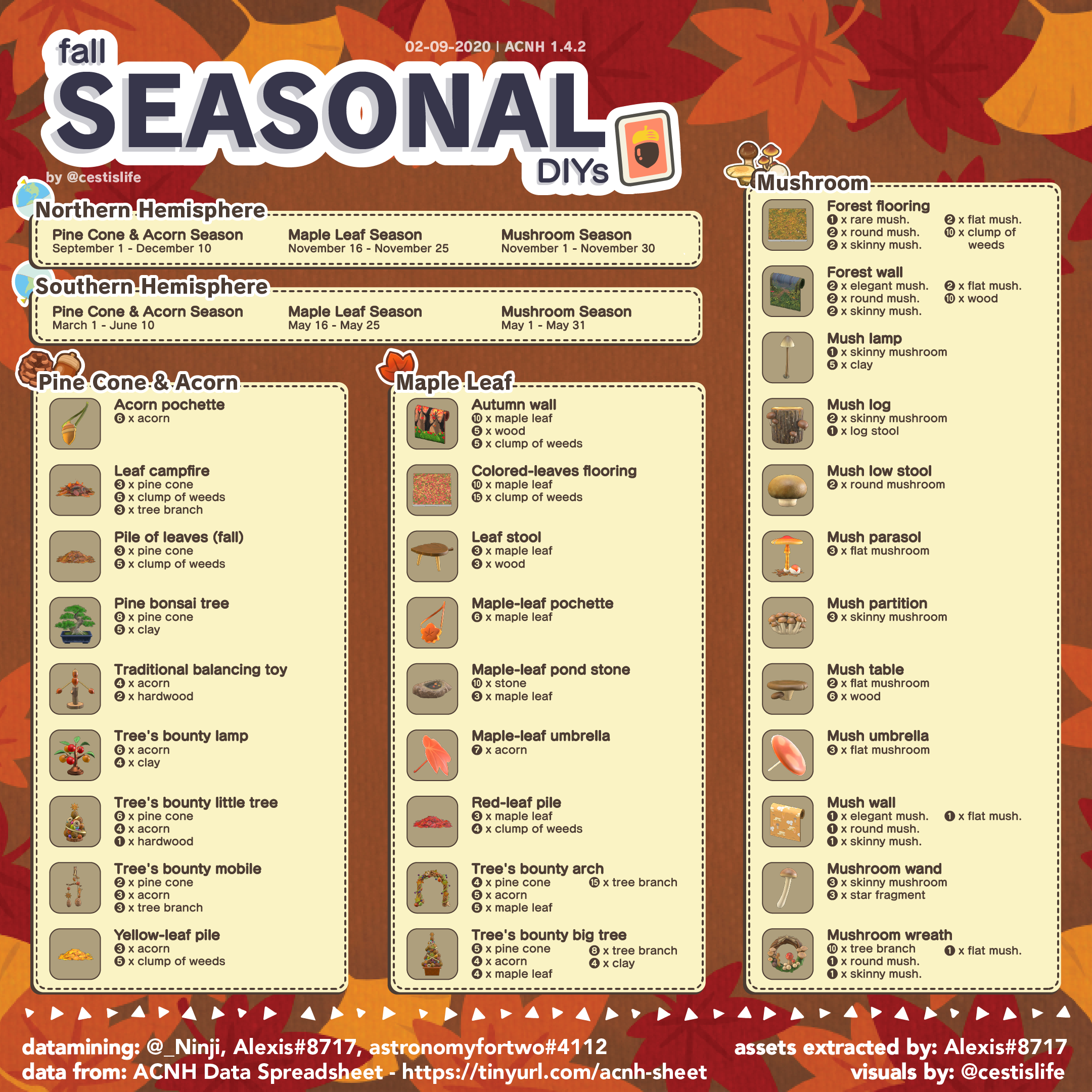 ACNH Codes Seasonal DIYs by aurelieschneider004