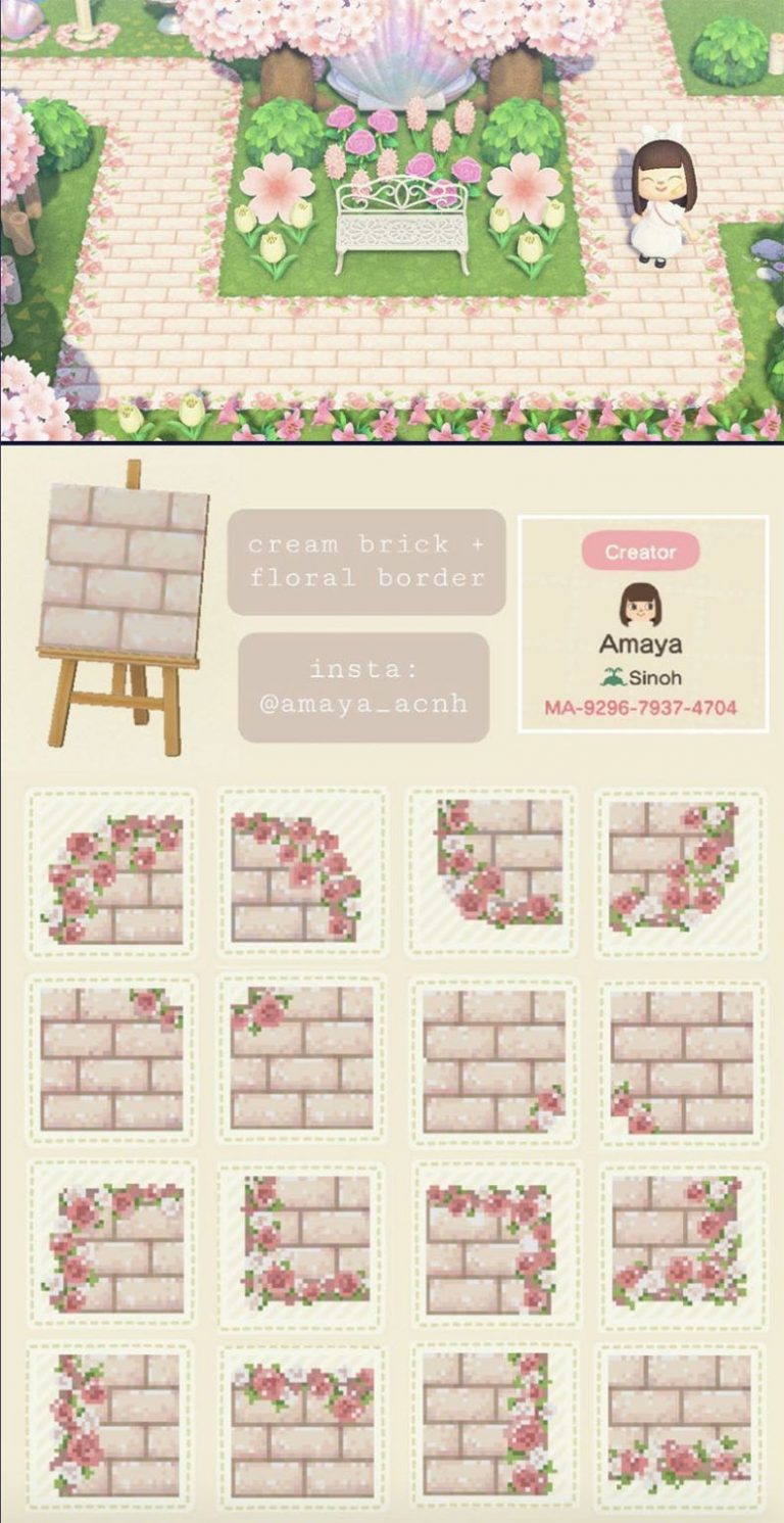 ACNH Codes Spice Up Your Walkway With These Animal Crossing New Horizons Path Borders – myPotatoGames by  floppyfro