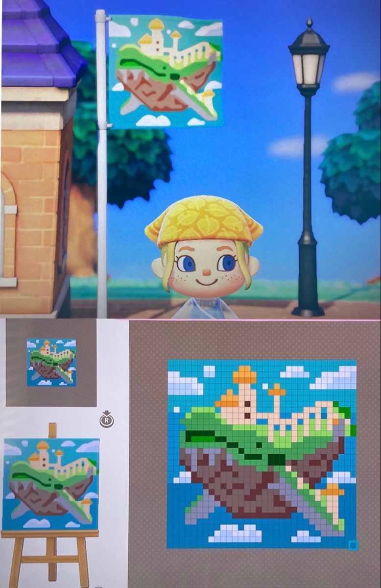 Whale flag Animal crossing