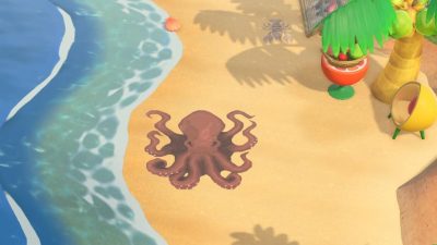 Animal Crossing: An octopus I made. It’s four design slots. MA-6973-8025-2964