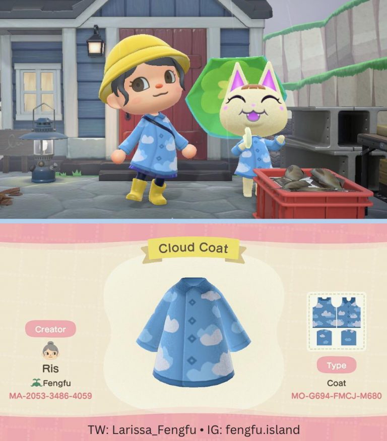 Animal Crossing: ☁️☁️ Cloud coat ☁️☁️ MA-2053-3486-4059